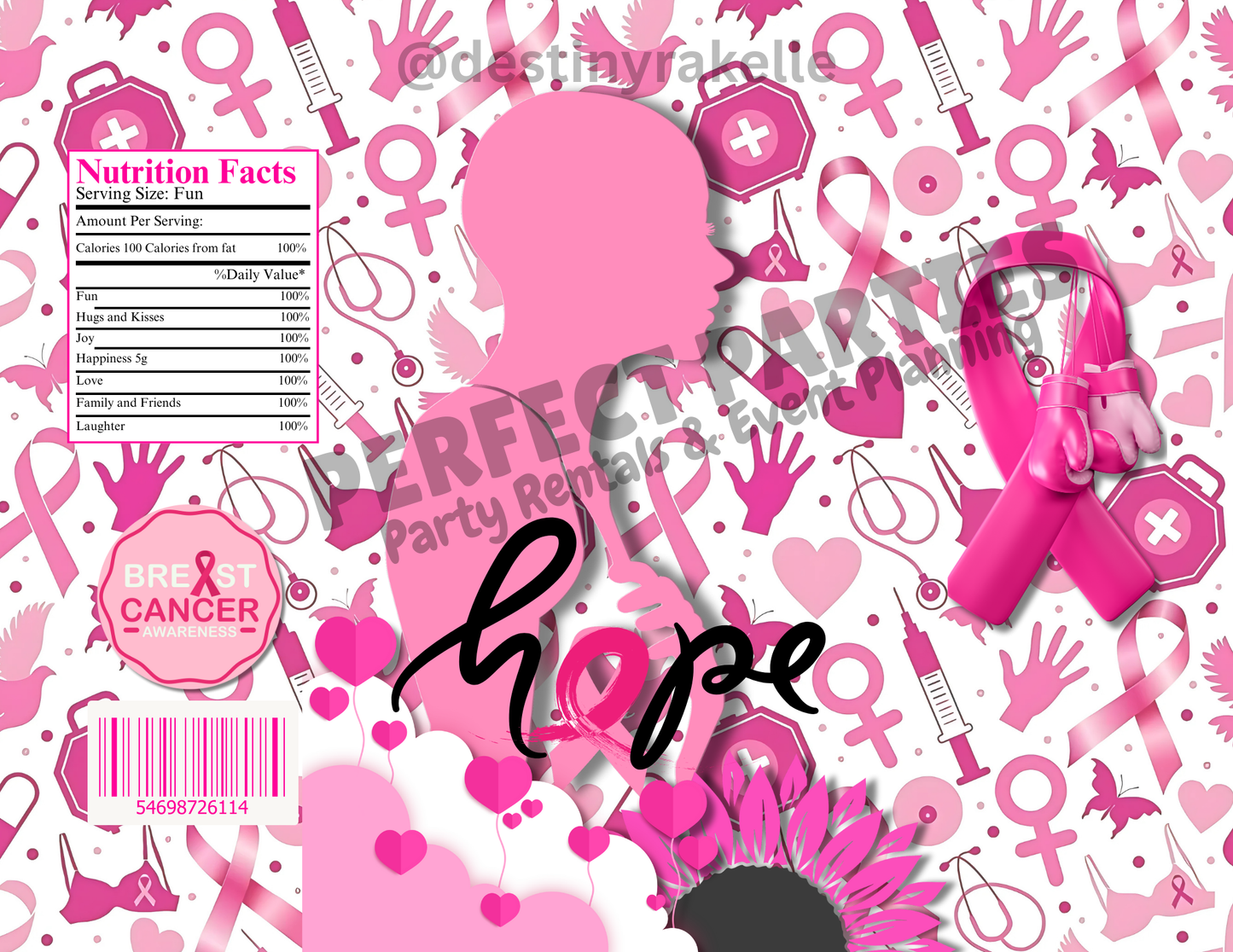 Breast Cancer Awareness Chip Bag Digital