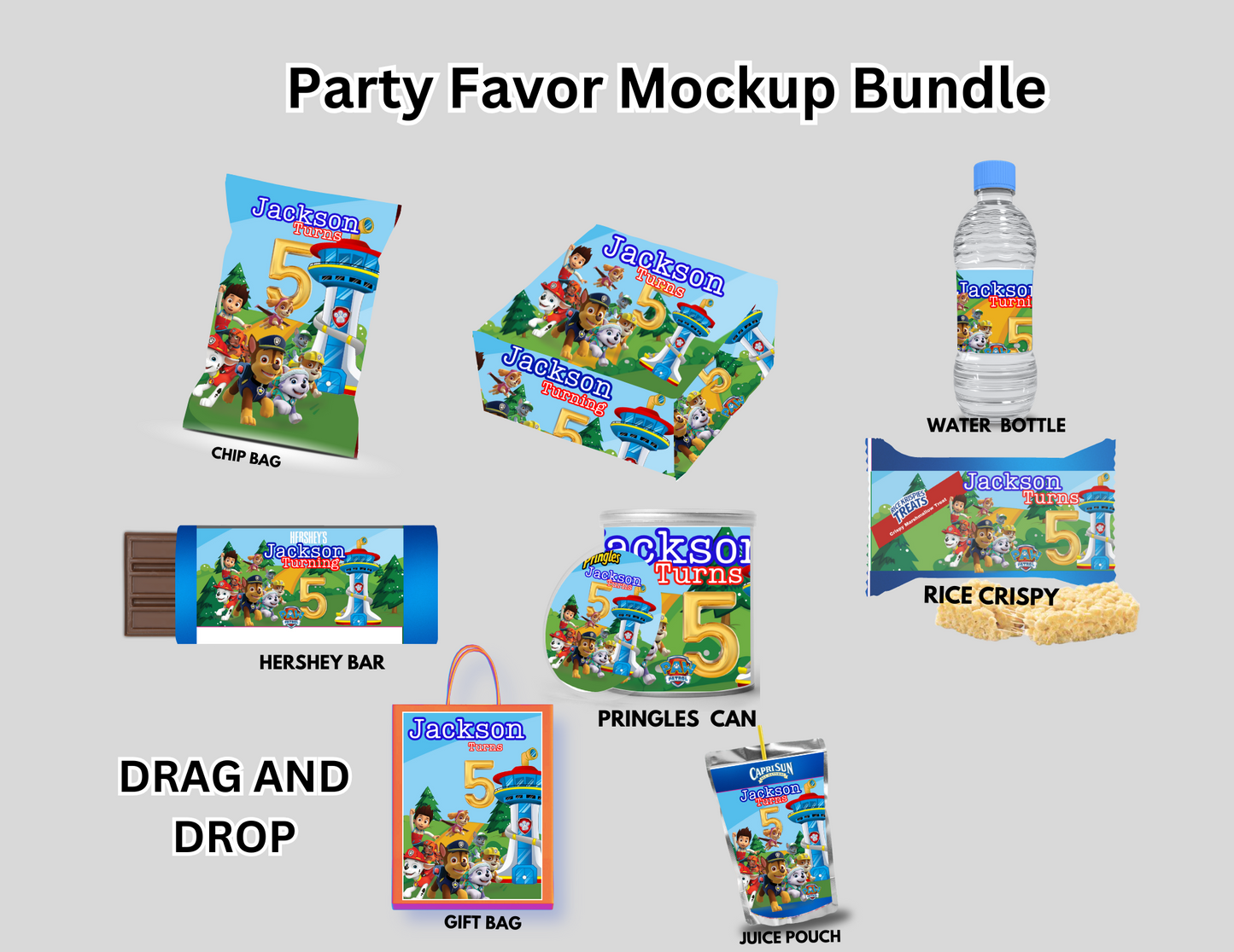 Paw Patrol Birthday Party Digitals