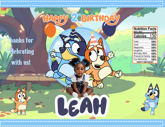 Bluey Birthday Party Favor Digitals