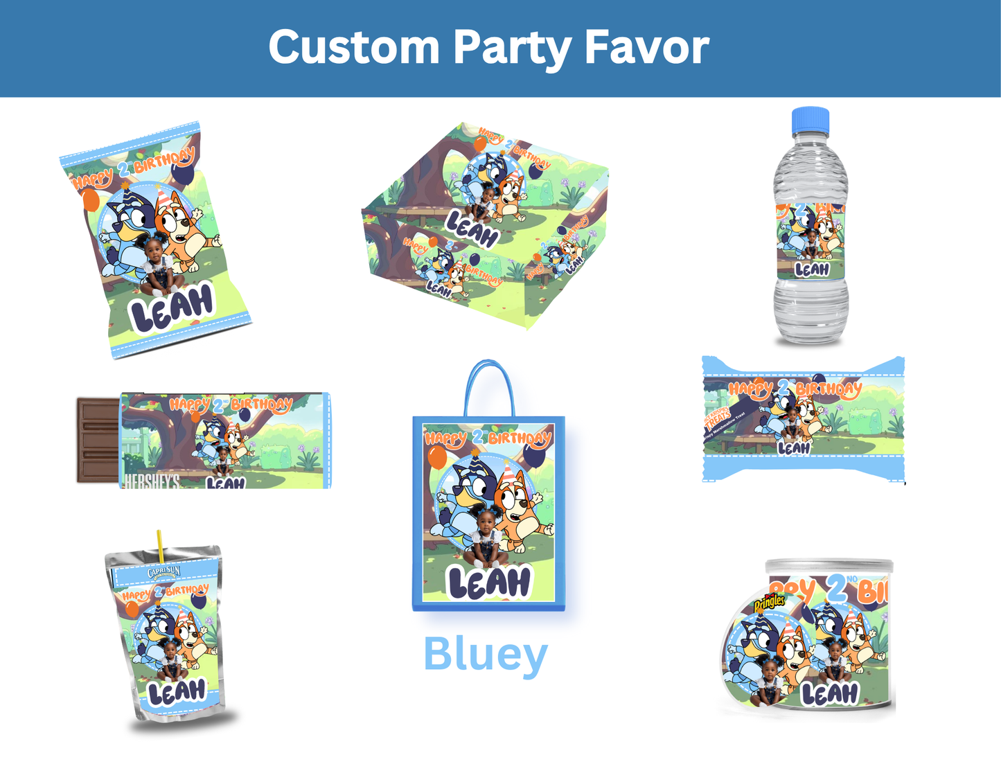 Bluey Birthday Party Favor Digitals