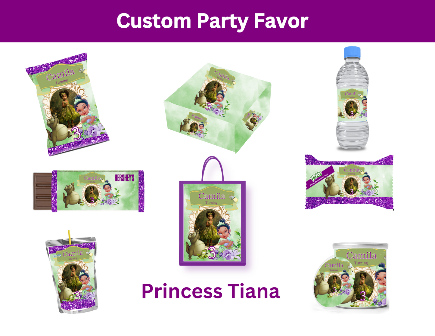 Princess & The Frog Birthday Digitals