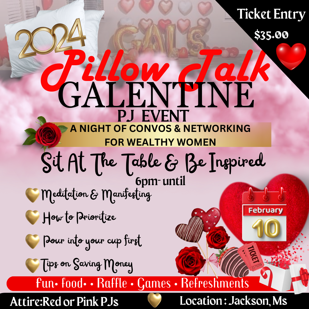 ✨❤️ Pillow Talk Galentine Networking Event ❤️✨