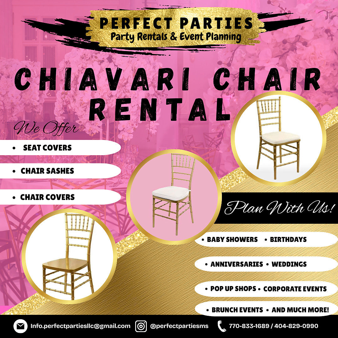 Gold Chivara Chair Rental
