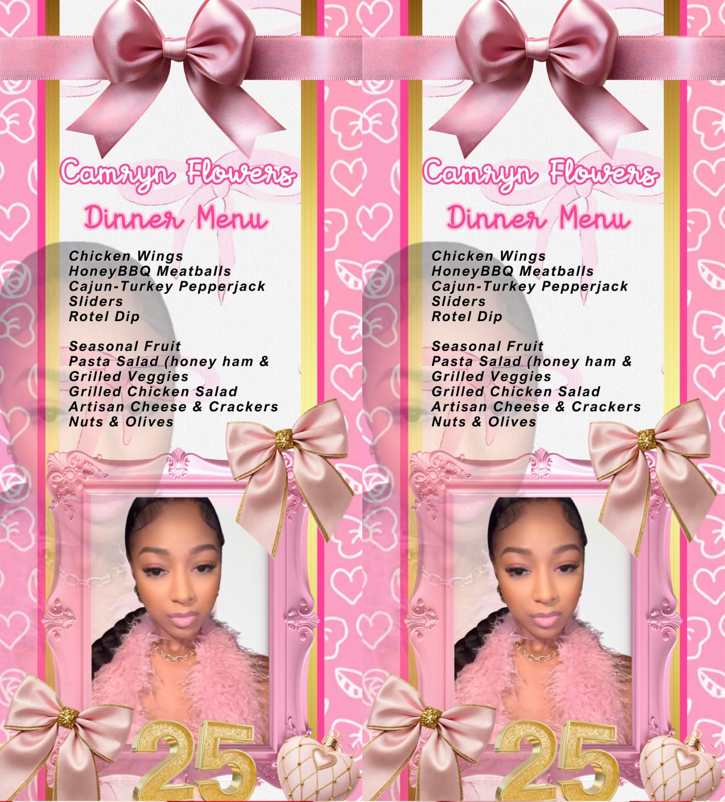 Menu Card Digital Design