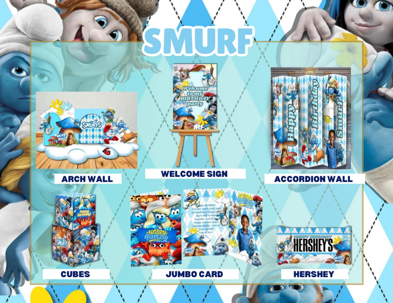 Smurfs Party Digitals