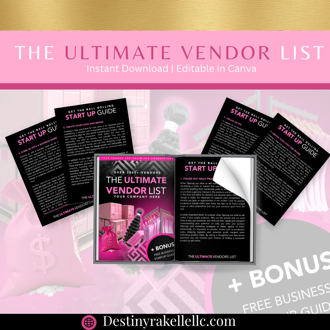 The Ultimate Vendor List