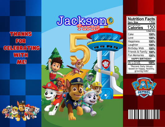 Paw Patrol Birthday Party Digitals